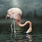 'Flamingo dream...' von Pauline Fowler