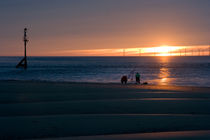 Beach fishing on The Wirral von Wayne Molyneux