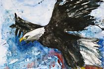 Adler im Flug by Ismeta  Gruenwald
