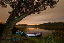 Night Boats on Loch Ard by Buster Brown Photography