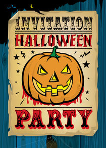 Invitation Halloween Party von Maarten Rijnen