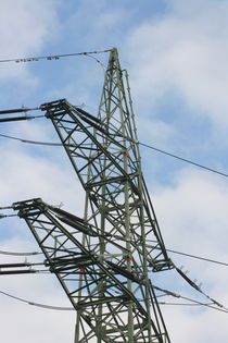 Strommast  Electricity pylon by hadot