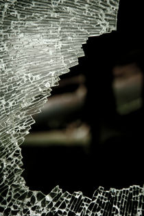 Broken glass by Lars Hallstrom