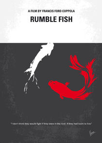 No073 My Rumble fish minimal movie poster by chungkong