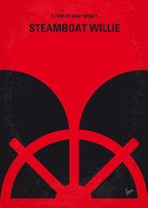 No085 My Steamboat Willie minimal movie poster von chungkong