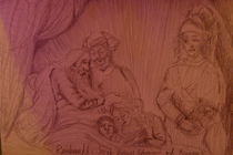 Rembrandt study Jacob blessing Ephraim and Manasseh by Ben Johansen
