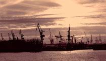 Hamburger Hafen von Reza Davatgar