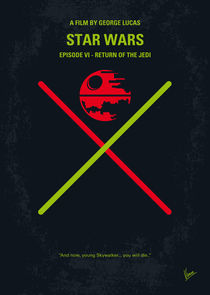 No156 My STAR WARS Episode VI Return of the Jedi minimal movie poster von chungkong