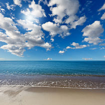 Heavenly beach under the blue sky by Constantinos Iliopoulos