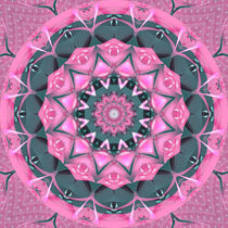 Mandala Blume rosa von Christine Bässler