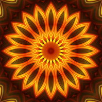 Mandala Sonnenblume by Christine Bässler