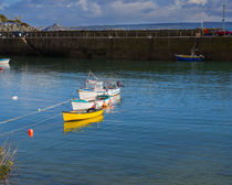 Fishing boats at Mousehole, Cornwall von Louise Heusinkveld