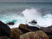 Breakers and rocks, Cornwall  by Louise Heusinkveld