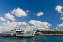 Ferry in front of Topkapi Palace by Evren Kalinbacak