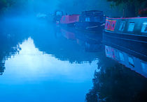 Misty Morning on the Grand Union Canal by Louise Heusinkveld