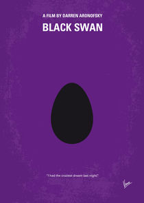 No162 My Black Swan minimal movie poster  by chungkong