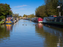 Narrowboats on the Oxord Canal by Louise Heusinkveld