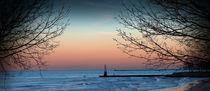 Sunset over lake Michigan by Milena Ilieva