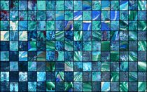 Collage blau-grün von Martin Uda