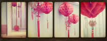 Chinese Lanterns Tetraptych by Sybille Sterk