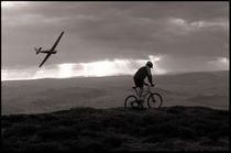 Flying biker  by Ross Woodhall