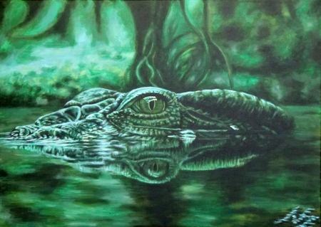 Alligator-bea-green