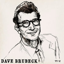 Portrait sketch of Dave Brubeck by Tom Mayer, San Diego CA von monkeycrisisonmars