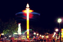 Amusement park at night by Diana Korennaya