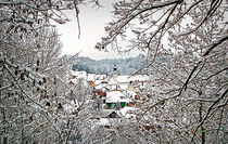 Weitra 1 - A small town in winter von Leopold Brix