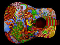 The Acidoodling Guitar (Front) von John Lanthier