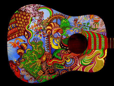 The-acidoodling-guitar-front-acrylic-paint-on-acoustic-guitar-oct-2012-john-lanthier