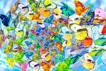 Schmetterlingsflucht 2 by Angelika Wiedemeyer