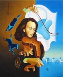 Maestro. 90-70 cm.canvas, oil von Vasiliy Zherebilo