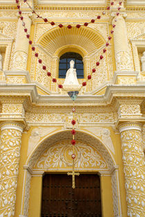 LA MERCED CHURCH FACADE Antigua Guatemala by John Mitchell