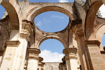 RUINED CATHEDRAL ARCHES Antigua Guatemala by John Mitchell