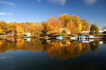 Reflections on Bomoseen Lake by Rob Hawkins