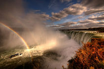 Rainbows over Niagara Falls  by Rob Hawkins