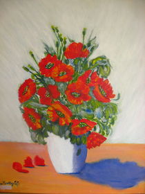 Mohnblumen in  der Vase  by markgraefe