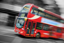 Big red London bus by James Rowland