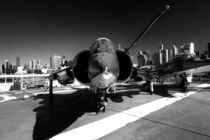 Jet in City mono  by Rob Hawkins