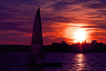 Sonnenuntergang mit Segelboot von aidao