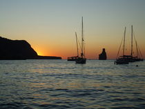 Boat Sunset, Ibiza von Tricia Rabanal