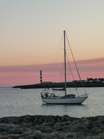 Cape dAtruix, lighthouse, Menorca by Hazel Powell