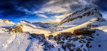 Beautiful sunset view of the Alps Mölltaler Gletscher by Zoltan Duray