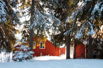 Barn in winter von Intensivelight Panorama-Edition