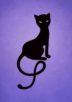 Purple-gracious-evil-black-cat-poster-20x28-1