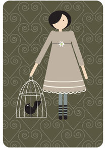 the girl with the birds 7 by thomasdesign
