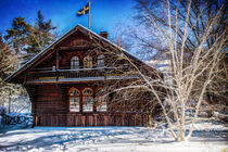 The Swedish Cottage In Winter von Chris Lord