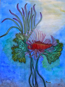Feuerfisch (Aquarell) von Dagmar Laimgruber