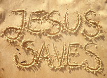 JESUS SAVES / JESUS RETTET von Sandra Yegiazaryan